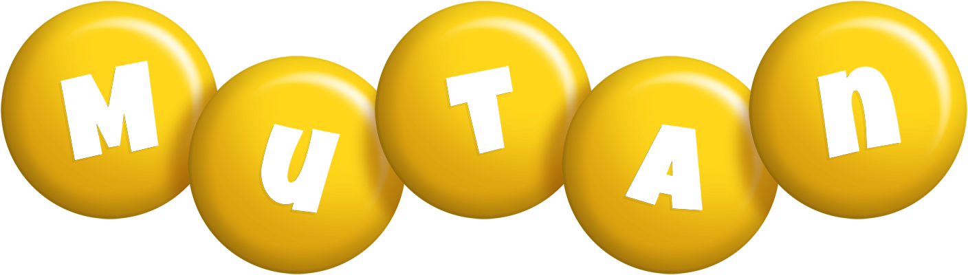 Mutan candy-yellow logo