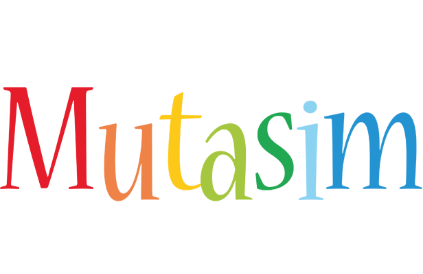 Mutasim birthday logo