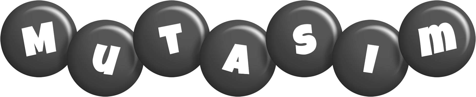 Mutasim candy-black logo