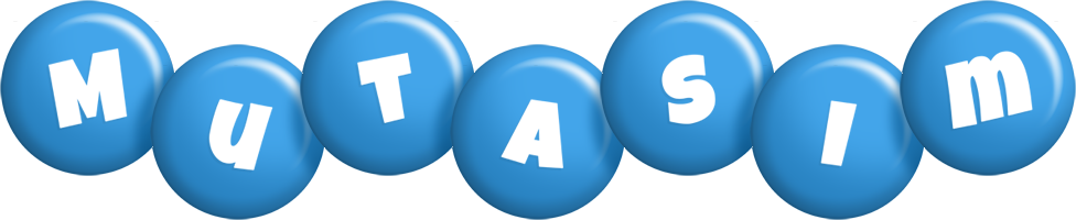Mutasim candy-blue logo