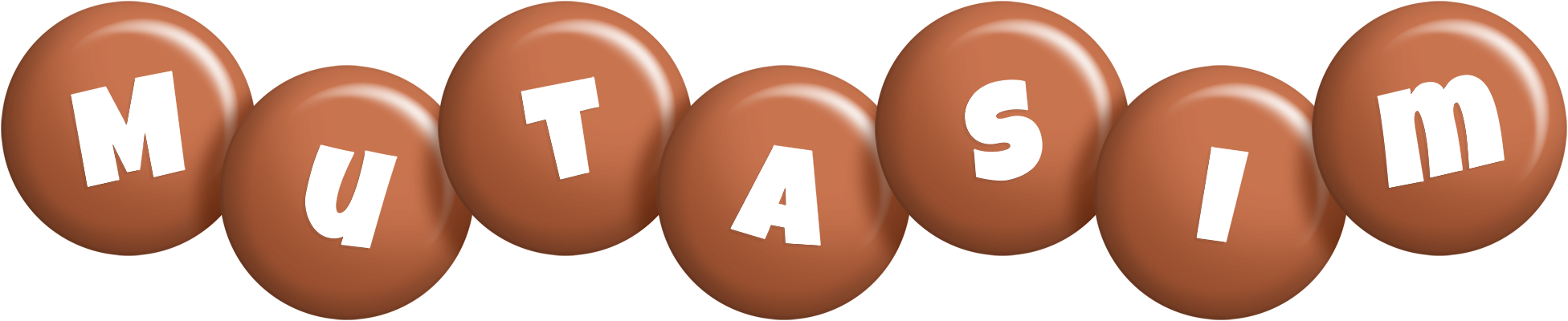 Mutasim candy-brown logo