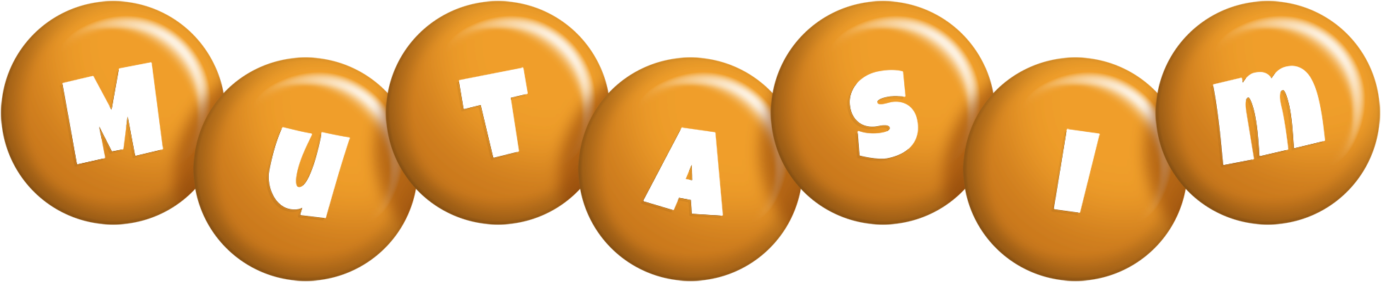 Mutasim candy-orange logo
