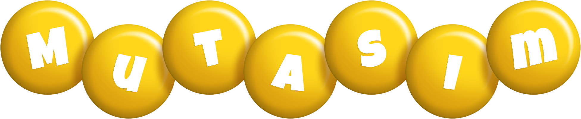 Mutasim candy-yellow logo