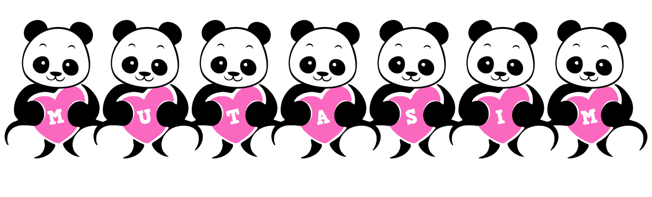 Mutasim love-panda logo