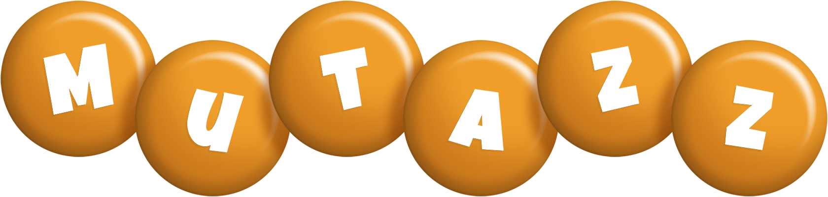 Mutazz candy-orange logo