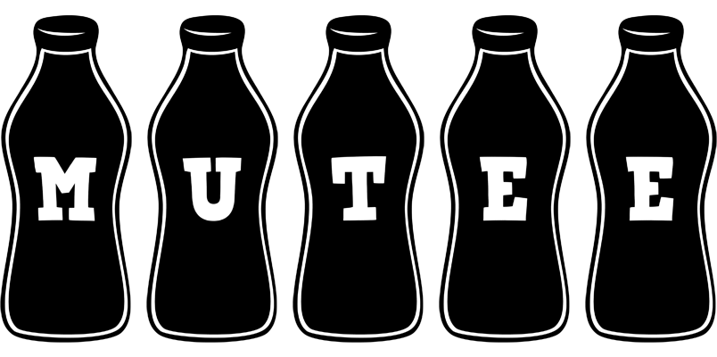 Mutee bottle logo