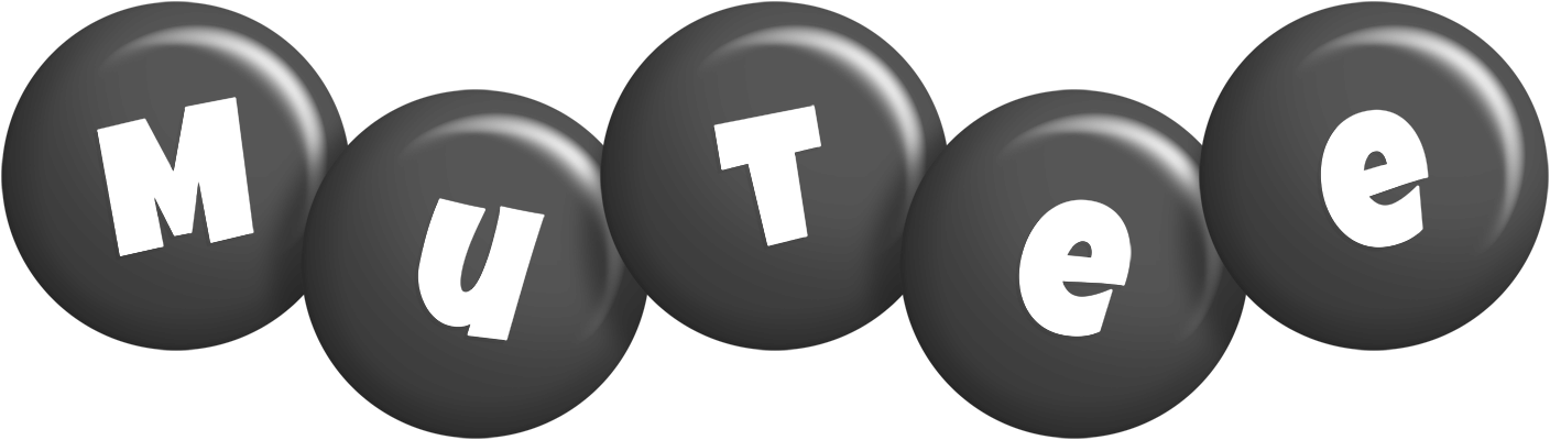 Mutee candy-black logo