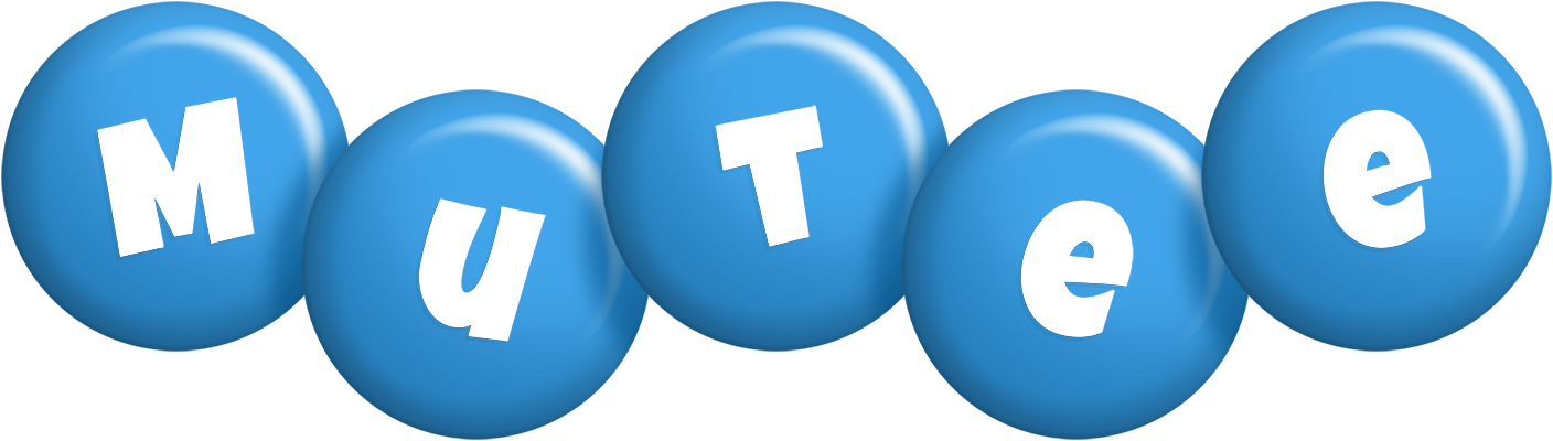 Mutee candy-blue logo