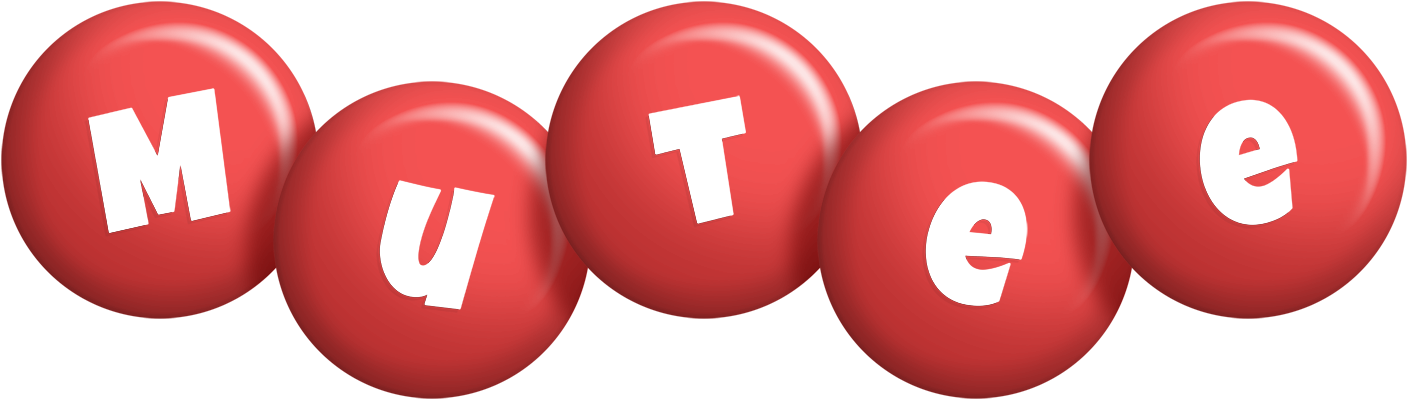 Mutee candy-red logo