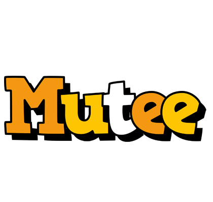 Mutee cartoon logo