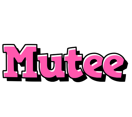 Mutee girlish logo