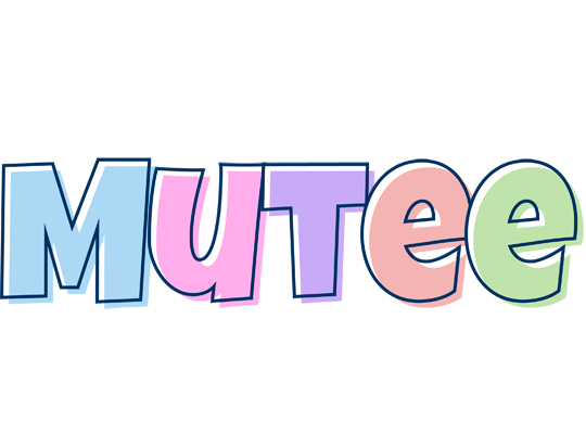 Mutee pastel logo