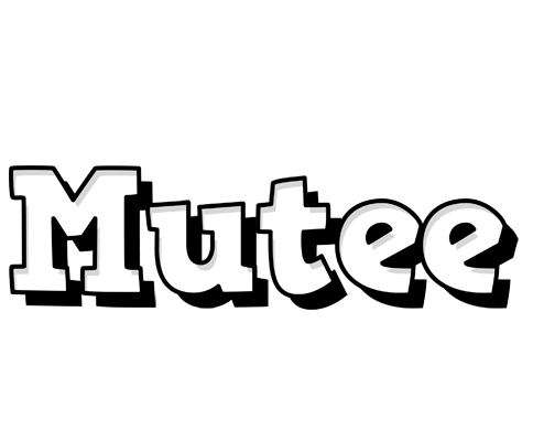 Mutee snowing logo