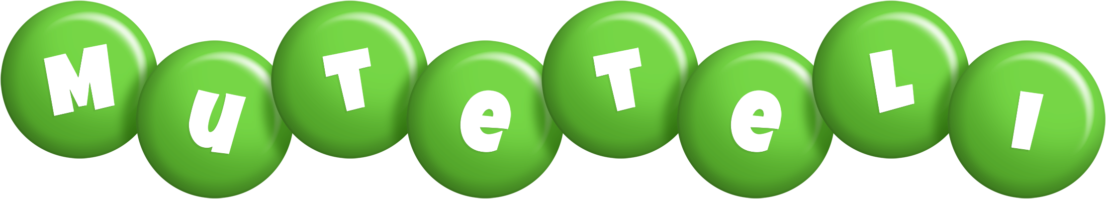 Muteteli candy-green logo