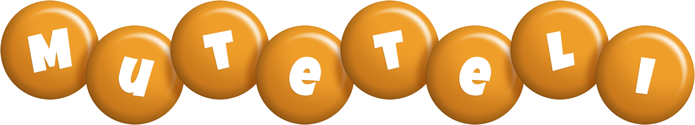 Muteteli candy-orange logo