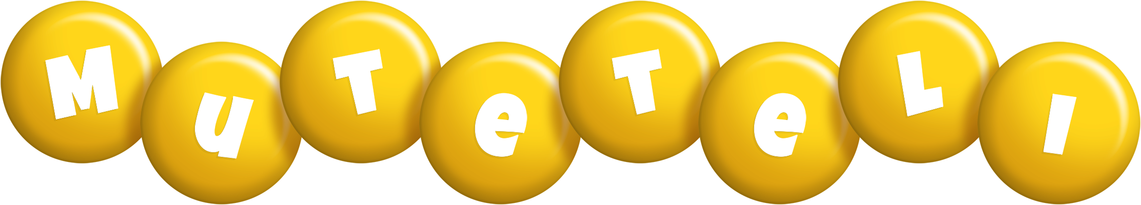 Muteteli candy-yellow logo