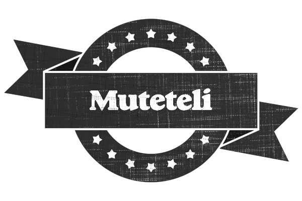 Muteteli grunge logo