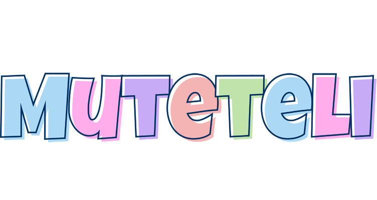 Muteteli pastel logo