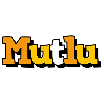 Mutlu cartoon logo