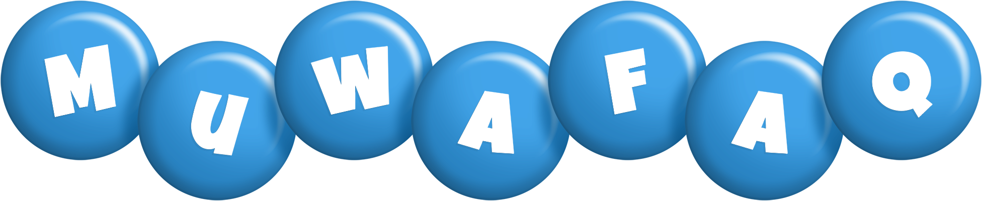 Muwafaq candy-blue logo