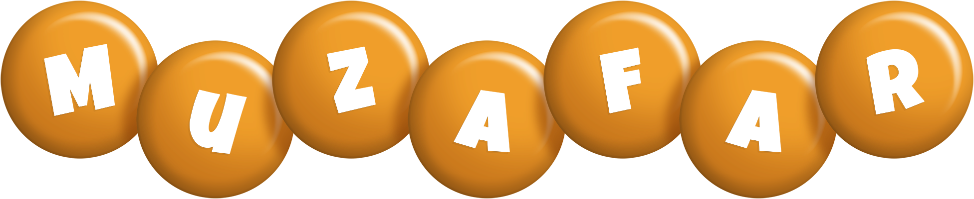 Muzafar candy-orange logo