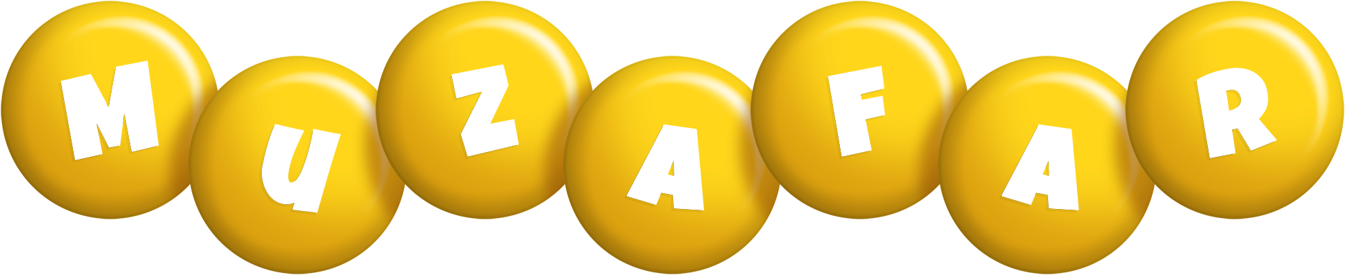 Muzafar candy-yellow logo