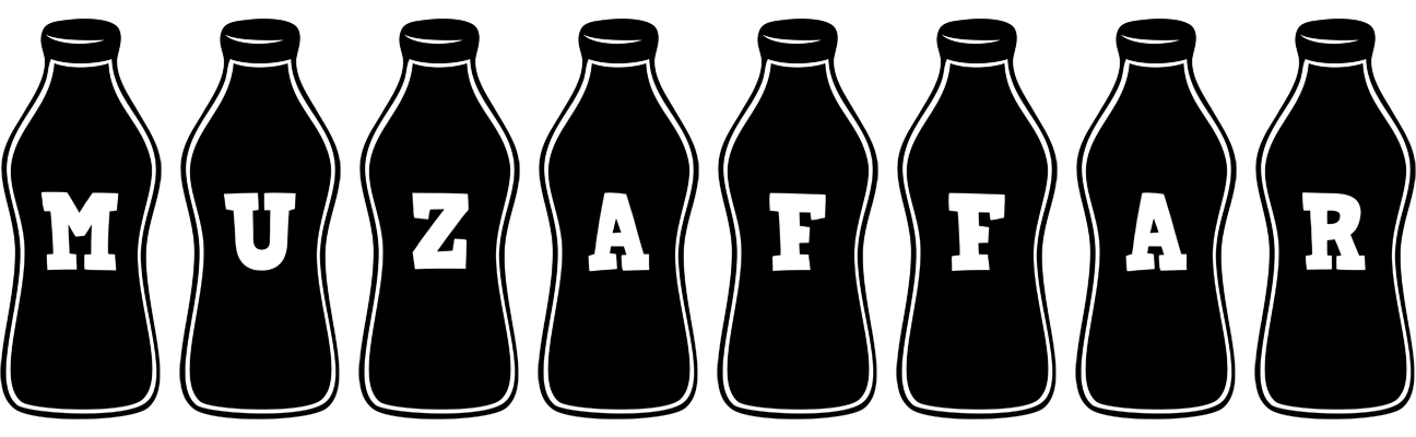 Muzaffar bottle logo