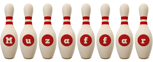 Muzaffar bowling-pin logo