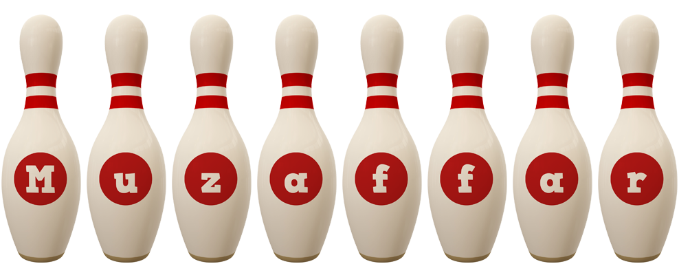 Muzaffar bowling-pin logo