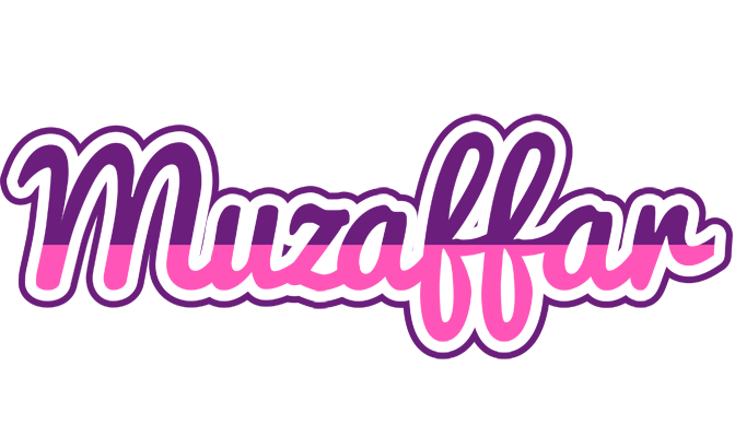 Muzaffar cheerful logo