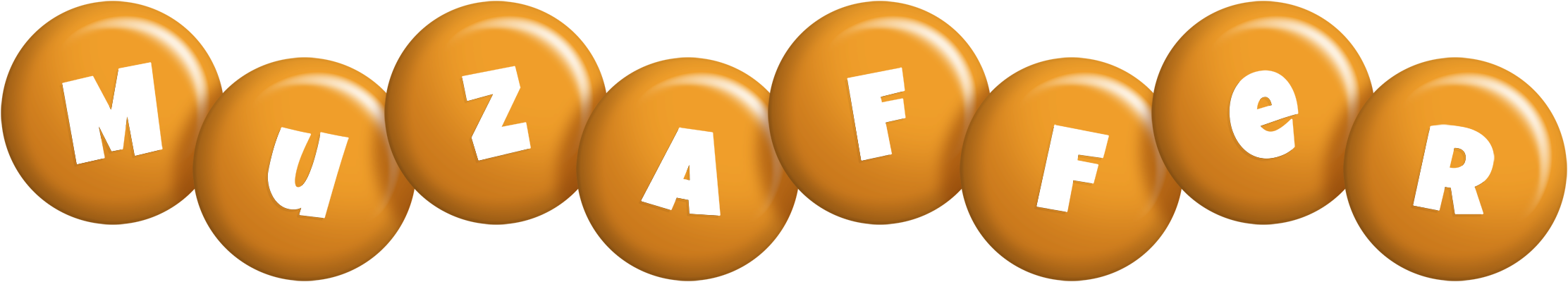 Muzaffer candy-orange logo