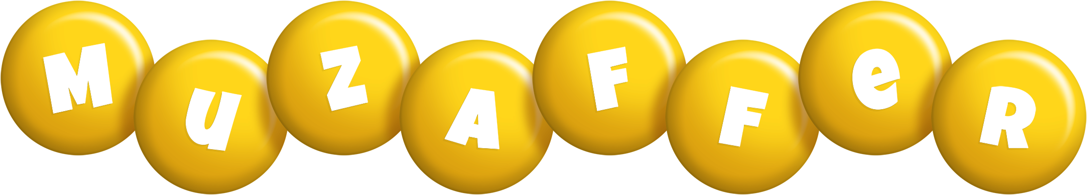 Muzaffer candy-yellow logo