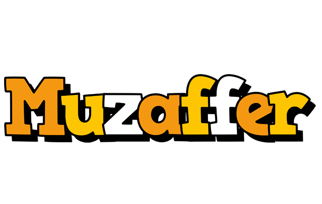 Muzaffer cartoon logo