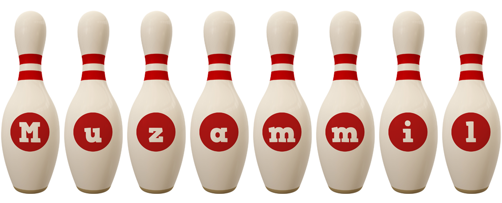 Muzammil bowling-pin logo