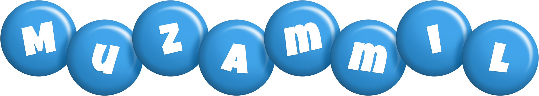 Muzammil candy-blue logo