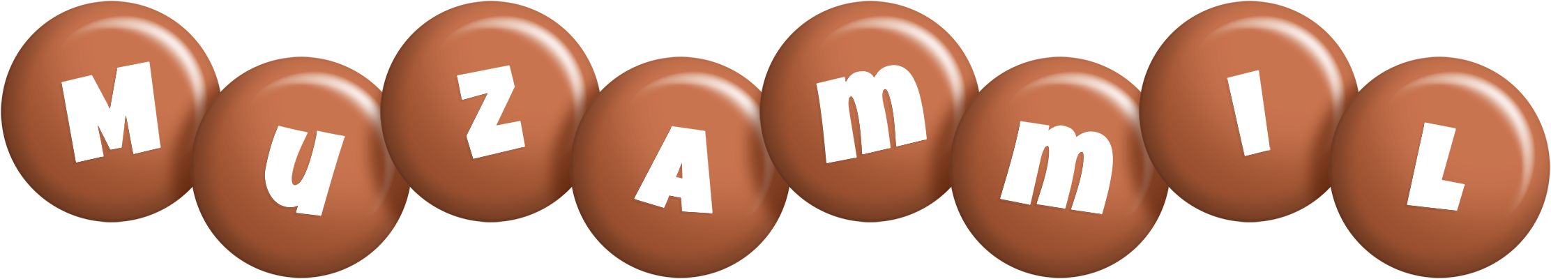 Muzammil candy-brown logo