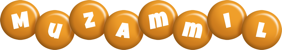 Muzammil candy-orange logo