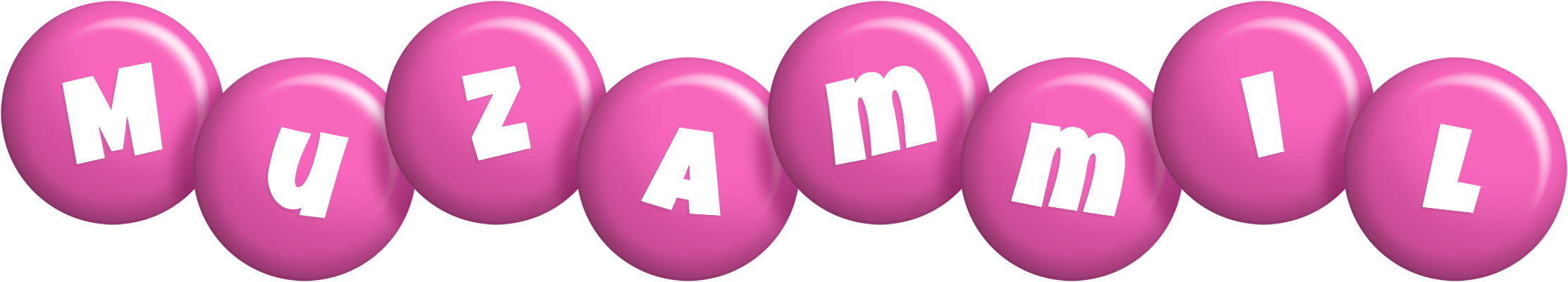 Muzammil candy-pink logo