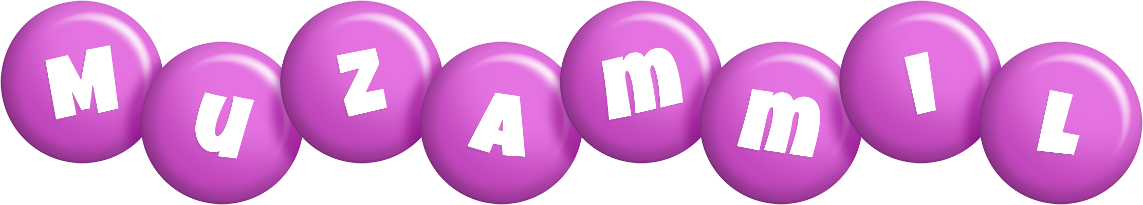 Muzammil candy-purple logo