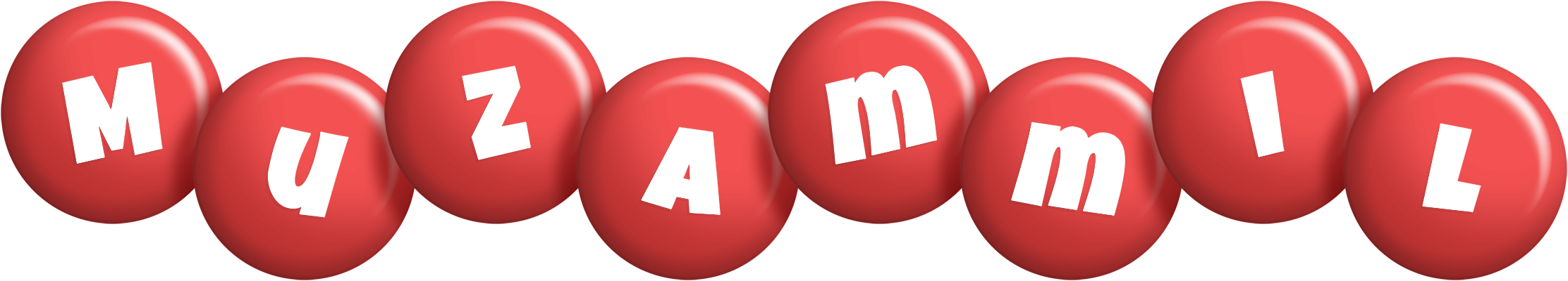 Muzammil candy-red logo