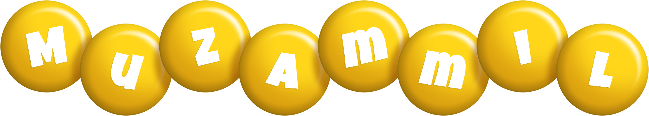 Muzammil candy-yellow logo