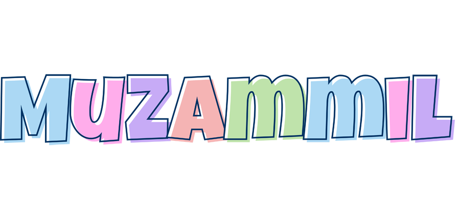 Muzammil pastel logo
