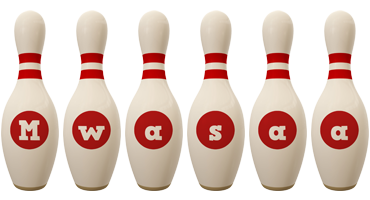 Mwasaa bowling-pin logo