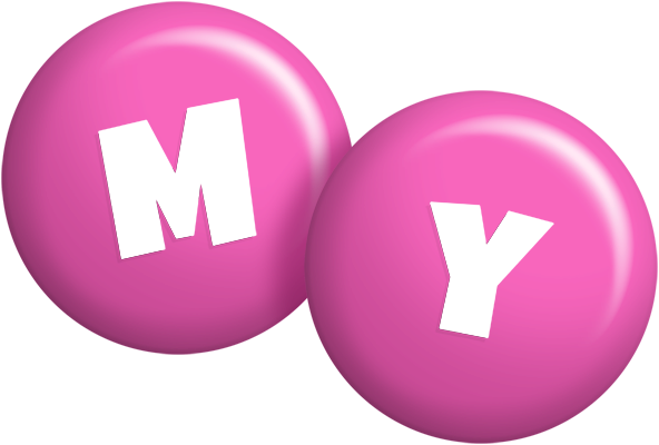 My candy-pink logo