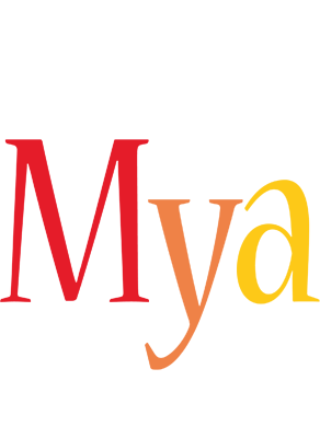 Mya birthday logo