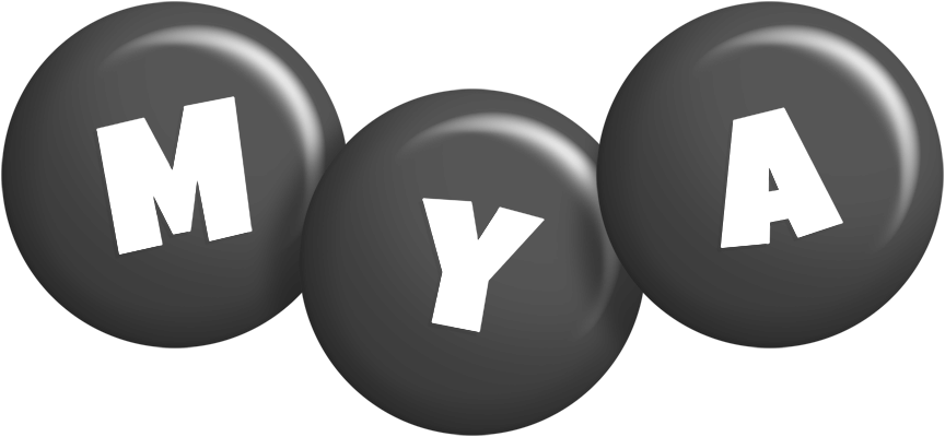 Mya candy-black logo