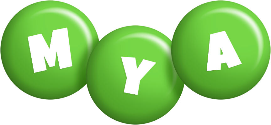 Mya candy-green logo