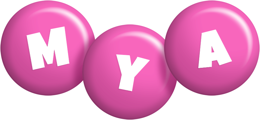 Mya candy-pink logo