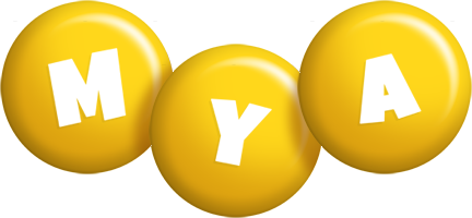 Mya candy-yellow logo