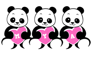 Mya love-panda logo